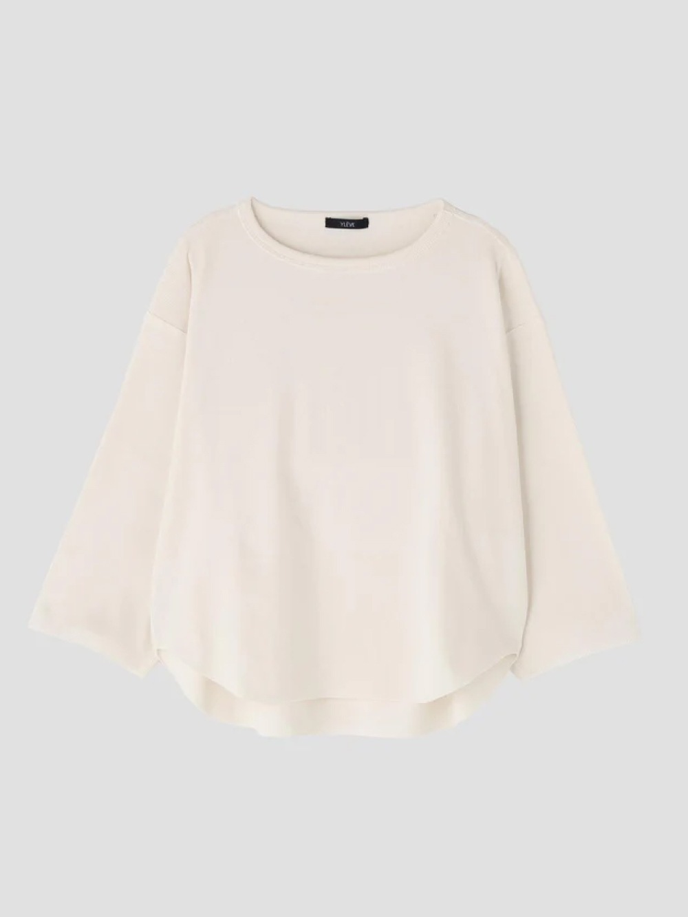 イレーヴ YLEVE COTTON RIB PULLOVER 七分袖 リブ イレーヴ YLEVE COTTON RIB PULLOVER 七分袖 リブの通販 by rimika's