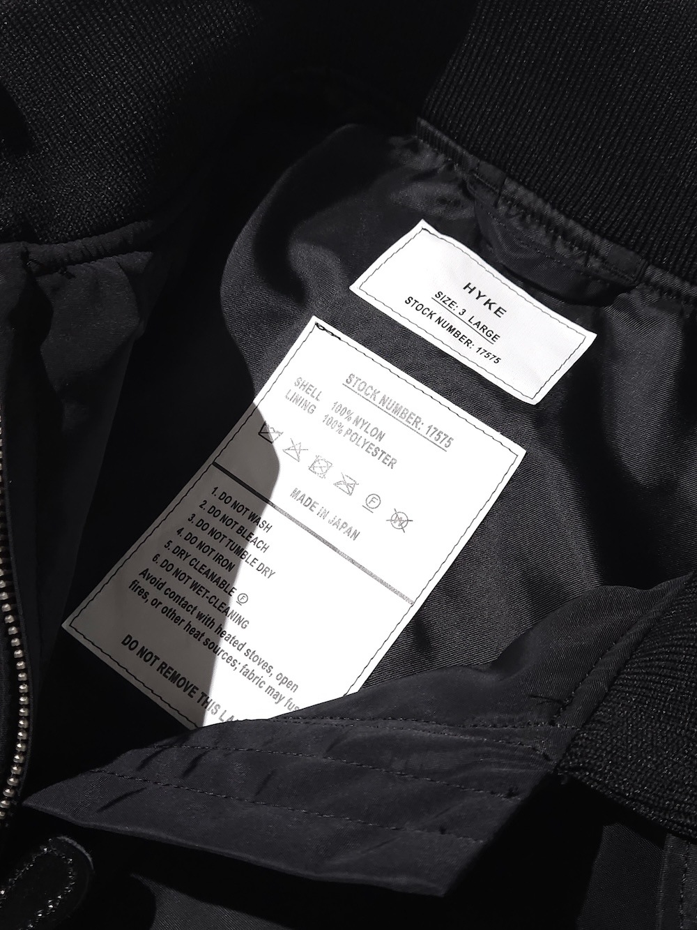 HYKE(ハイク) NYLON WEP JACKET