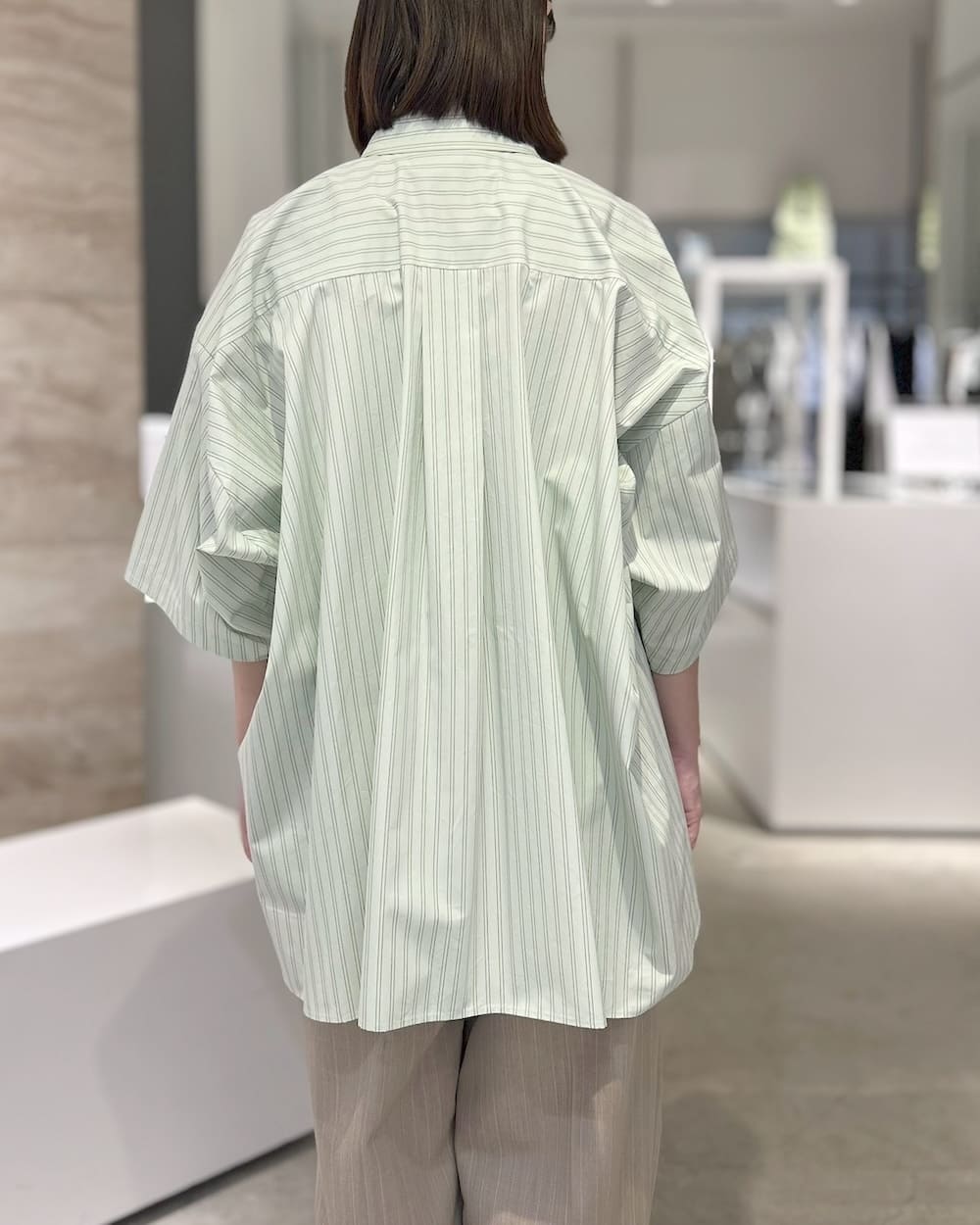 ENFOLD(エンフォルド) 3/4 SLEEVE LOOSE SHIRT
