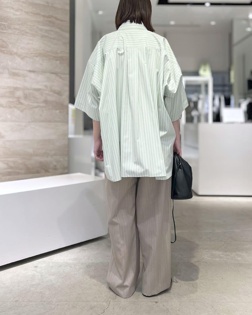 ENFOLD(エンフォルド) 3/4 SLEEVE LOOSE SHIRT