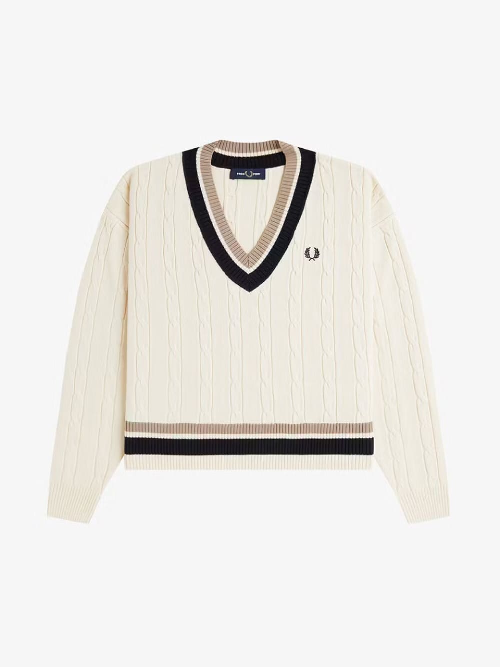 FRED PERRY(フレッドペリー) Bold Tipped Cable Knit Jumper