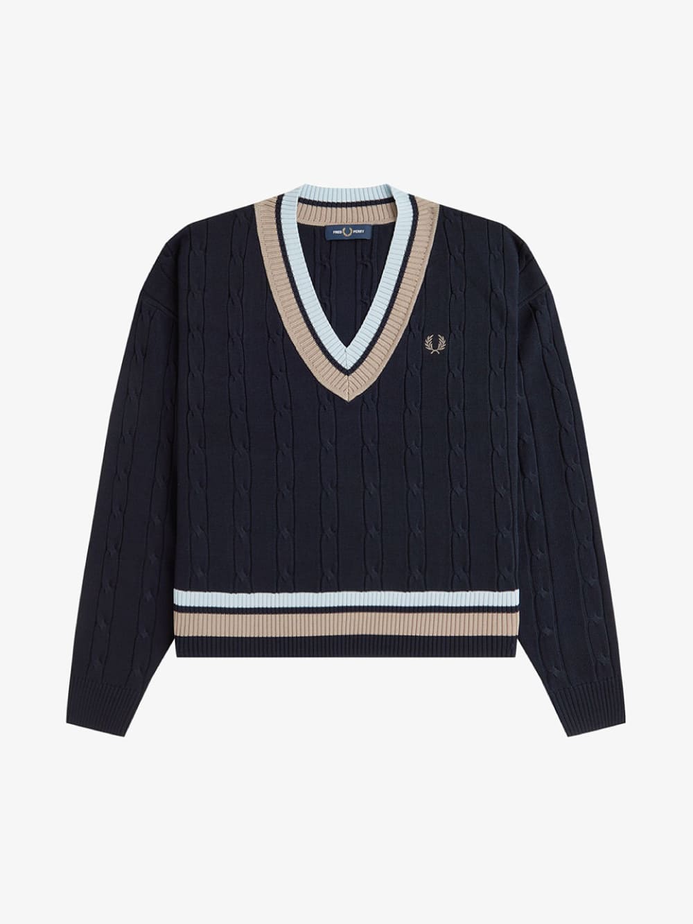 FRED PERRY(フレッドペリー) Bold Tipped Cable Knit Jumper