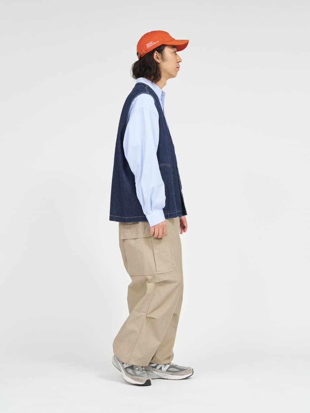 希少 KAPITAL 6oz Denim Quilt SAMU Vest Kapital 6oz Denim Quilt SAMU Vest (Cat Embroidery) - Pro | Up