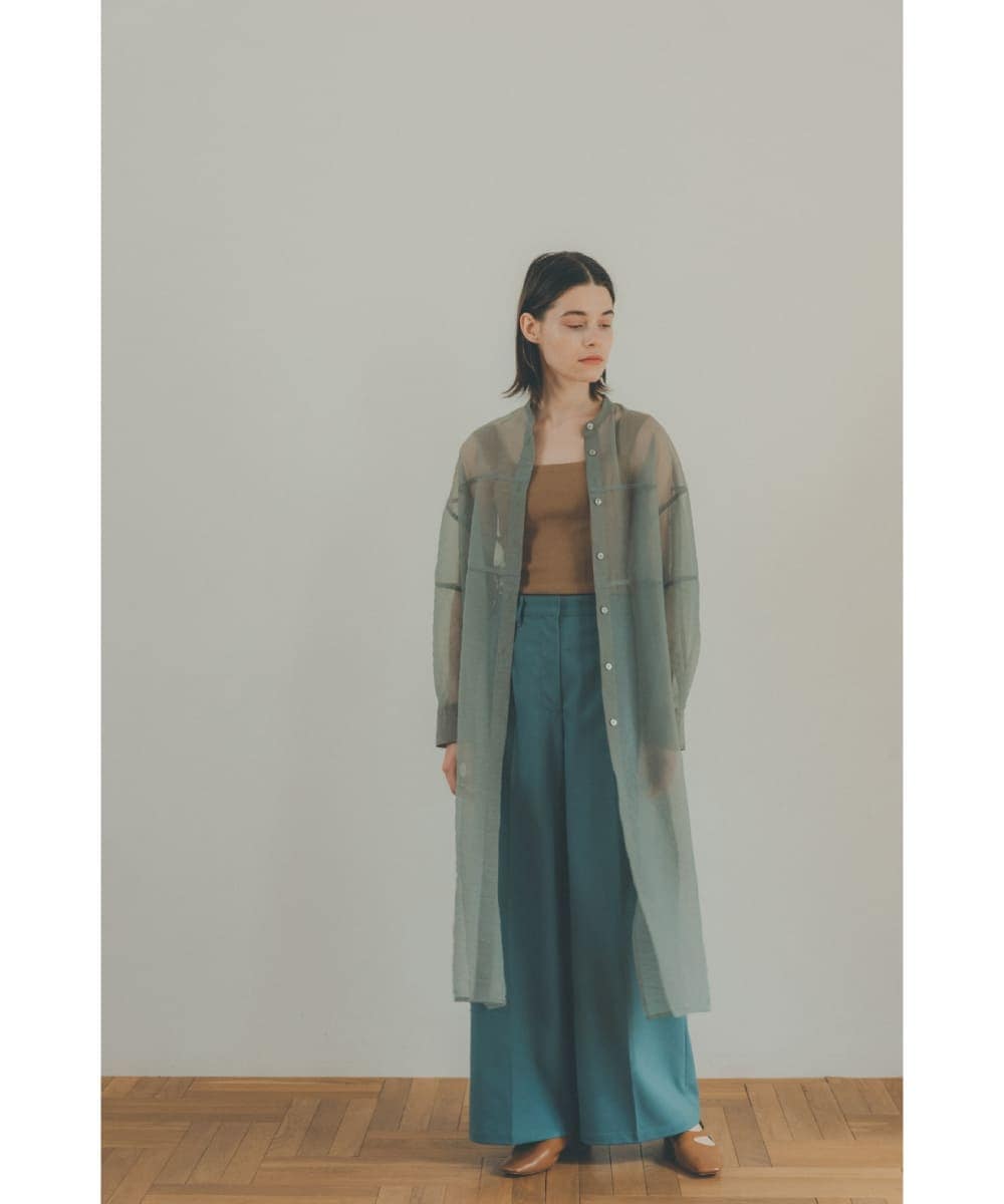 CLANE(クラネ) SWITCH DESIGN LONG SHEER SHIRT - COLDBECK ONLINE