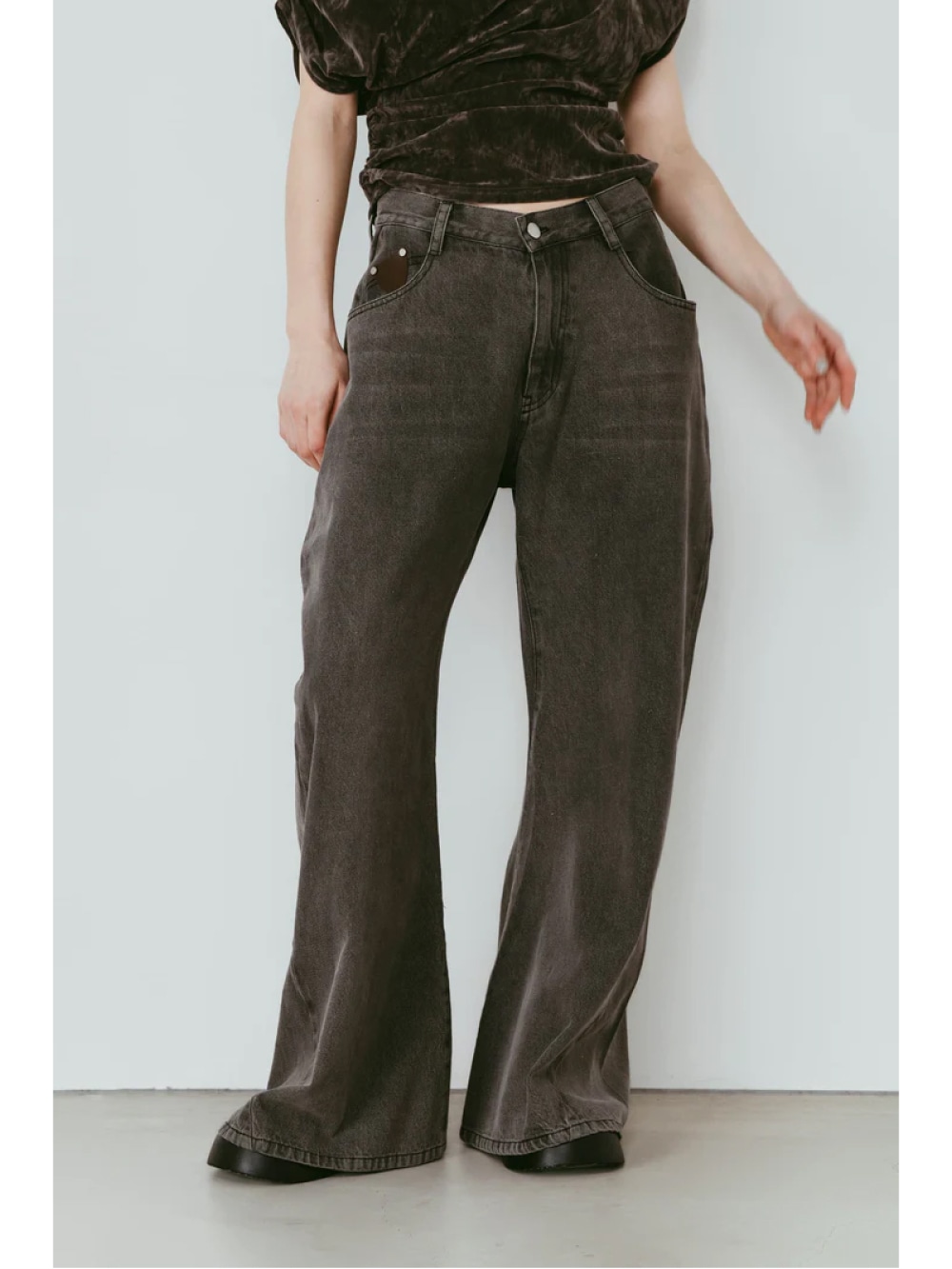 Knuth Marf(クヌースマーフ) wide bell-bottom denim pants