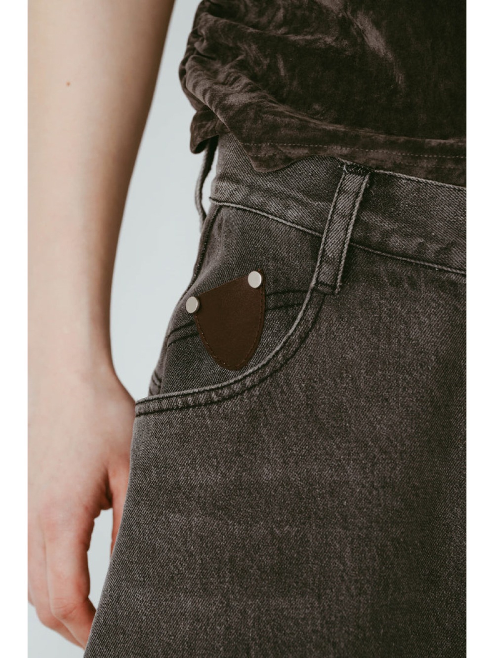 Knuth Marf(クヌースマーフ) wide bell-bottom denim pants