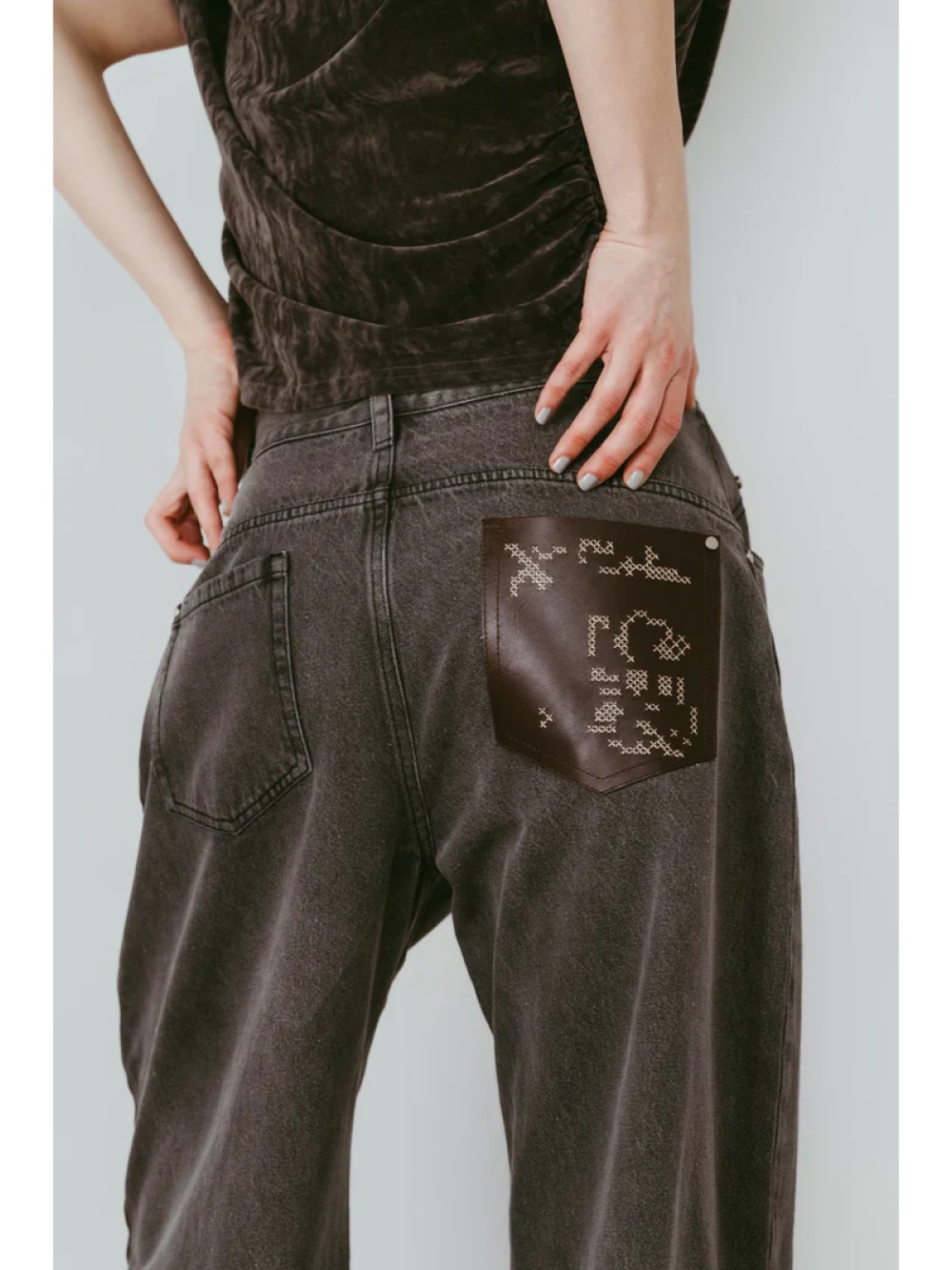 Knuth Marf(クヌースマーフ) wide bell-bottom denim pants