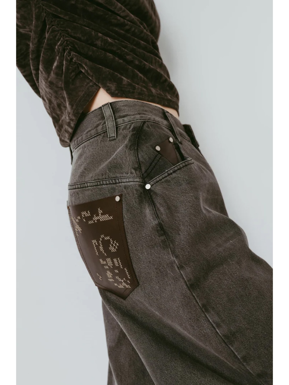 Knuth Marf(クヌースマーフ) wide bell-bottom denim pants