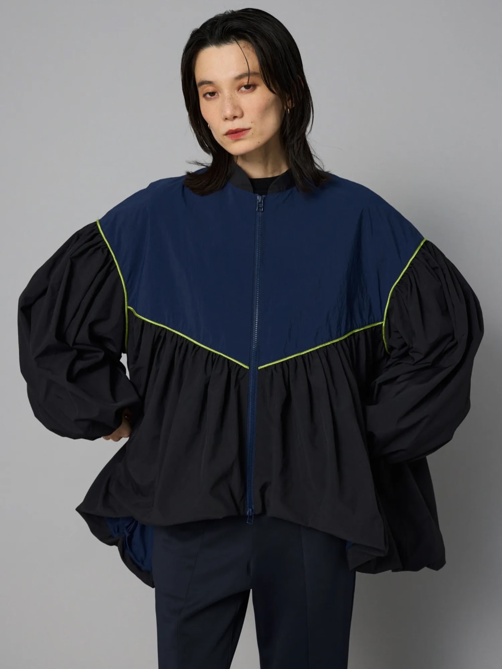 HeRIN.CYE(ヘリンドットサイ) Switching balloon blouson