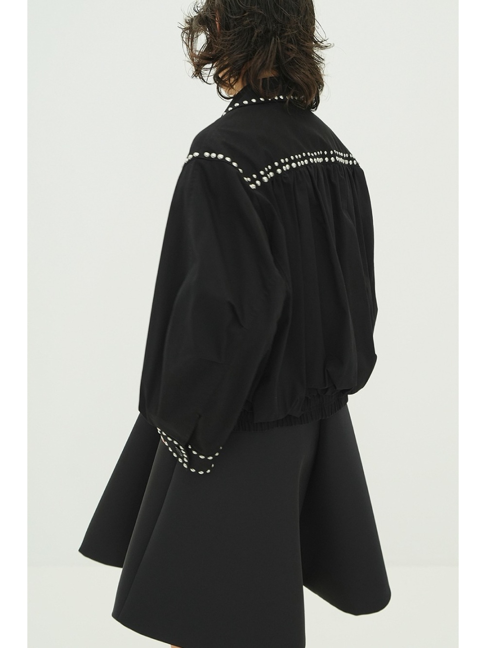 CLANE(クラネ) W COLOR STUDDED DRIZZLER JACKET