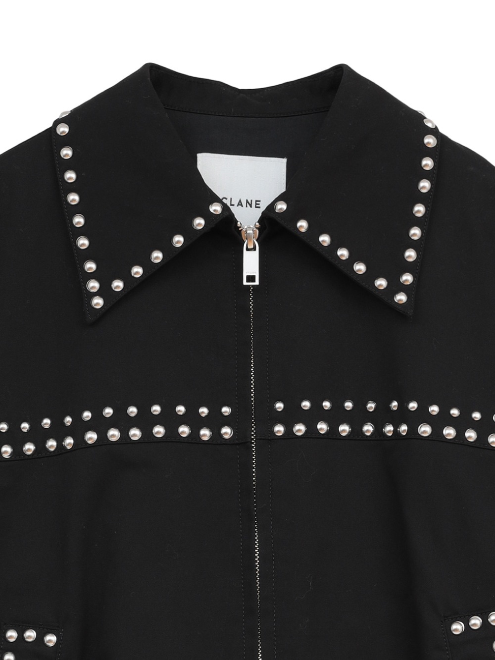 CLANE(クラネ) W COLOR STUDDED DRIZZLER JACKET