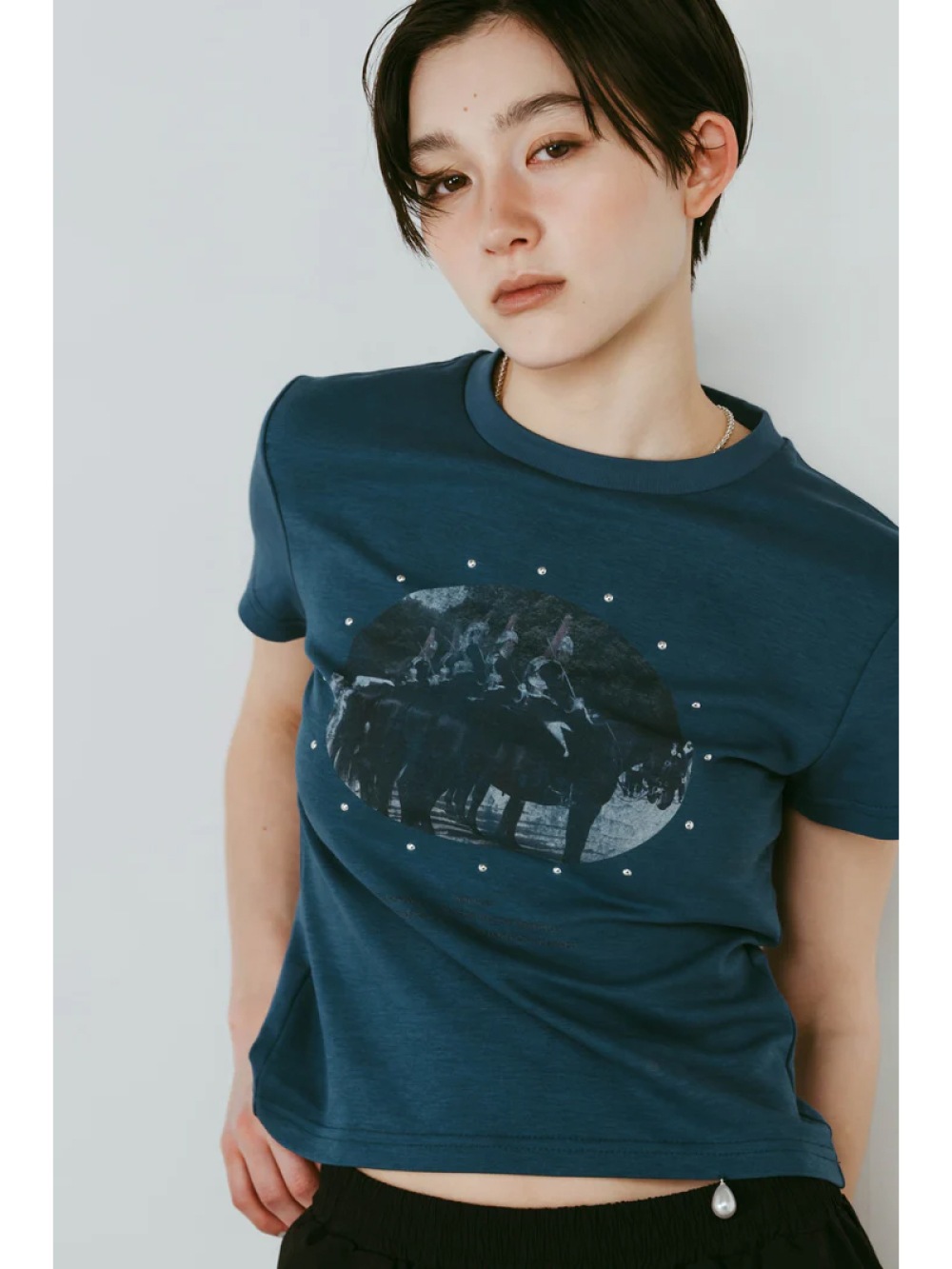 Knuth Marf(クヌースマーフ) studded compact tee