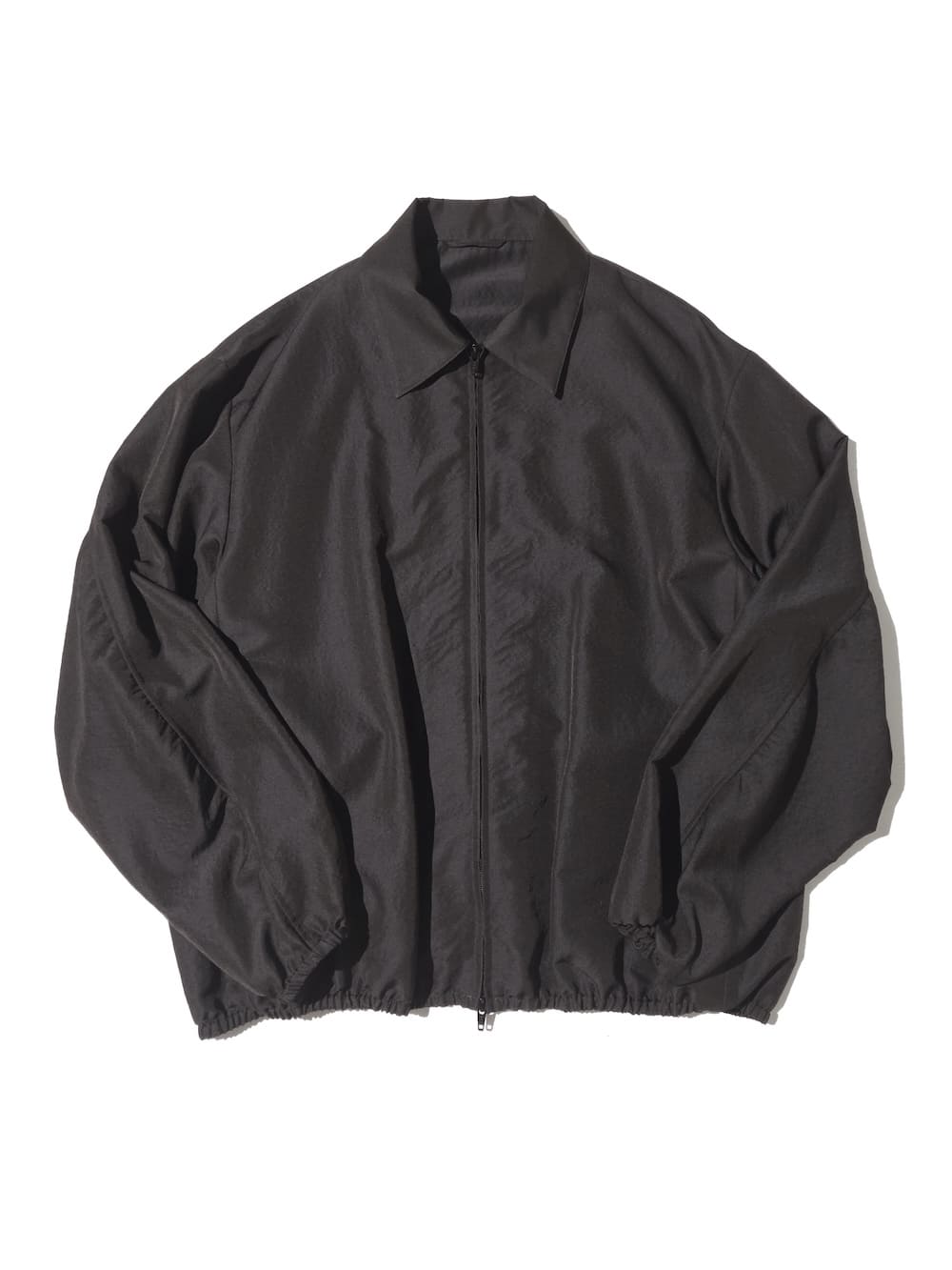 ssstein(シュタイン) WOOL SILK COLLARED ZIP JACKET