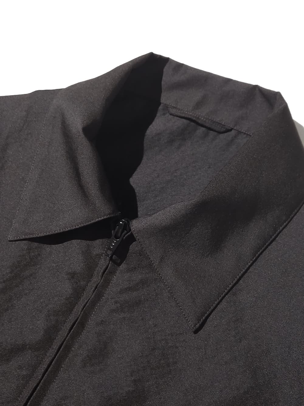 ssstein(シュタイン) WOOL SILK COLLARED ZIP JACKET