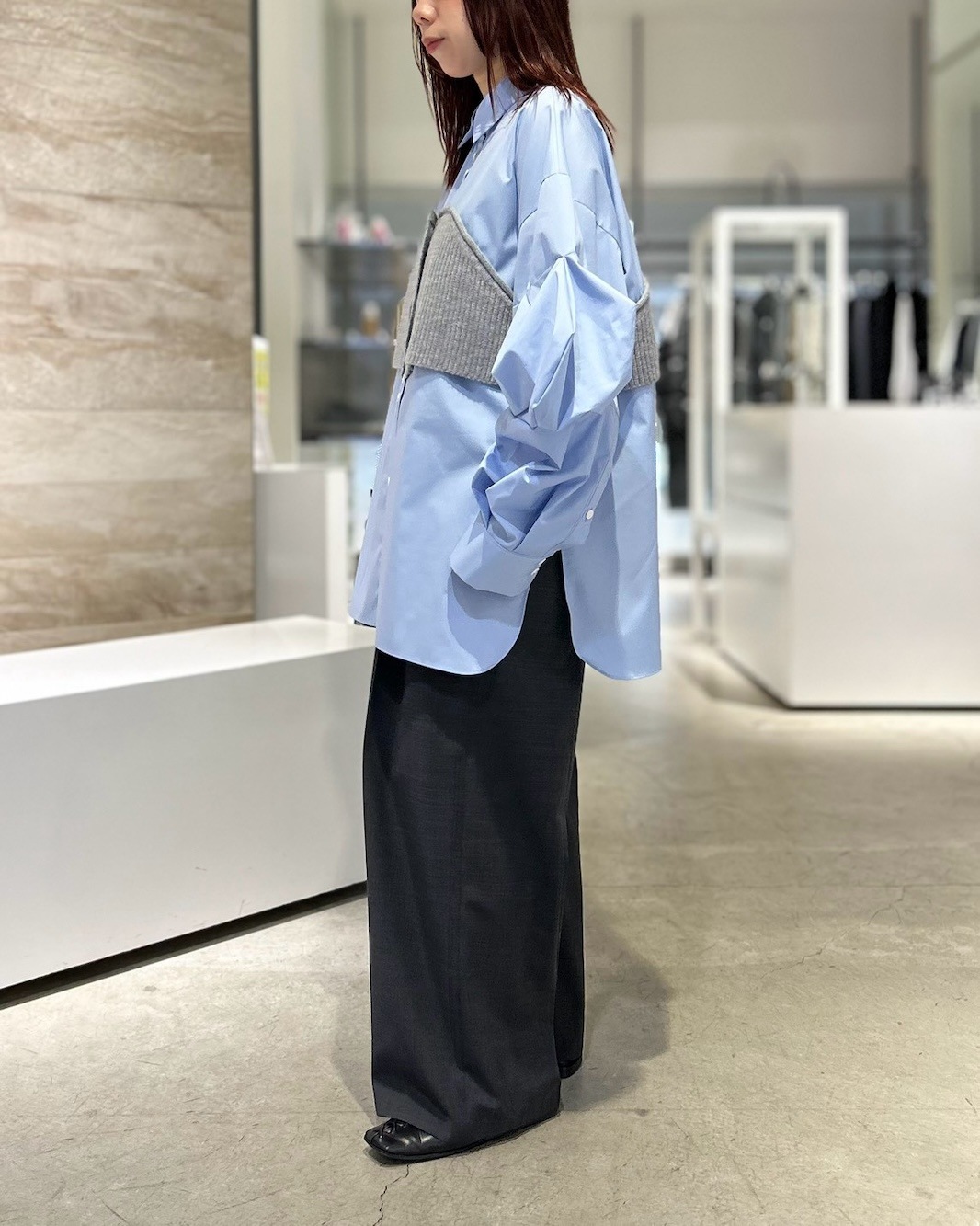 ENFOLD(エンフォルド) KNIT-DOCKING SHIRT - COLDBECK ONLINE（コール
