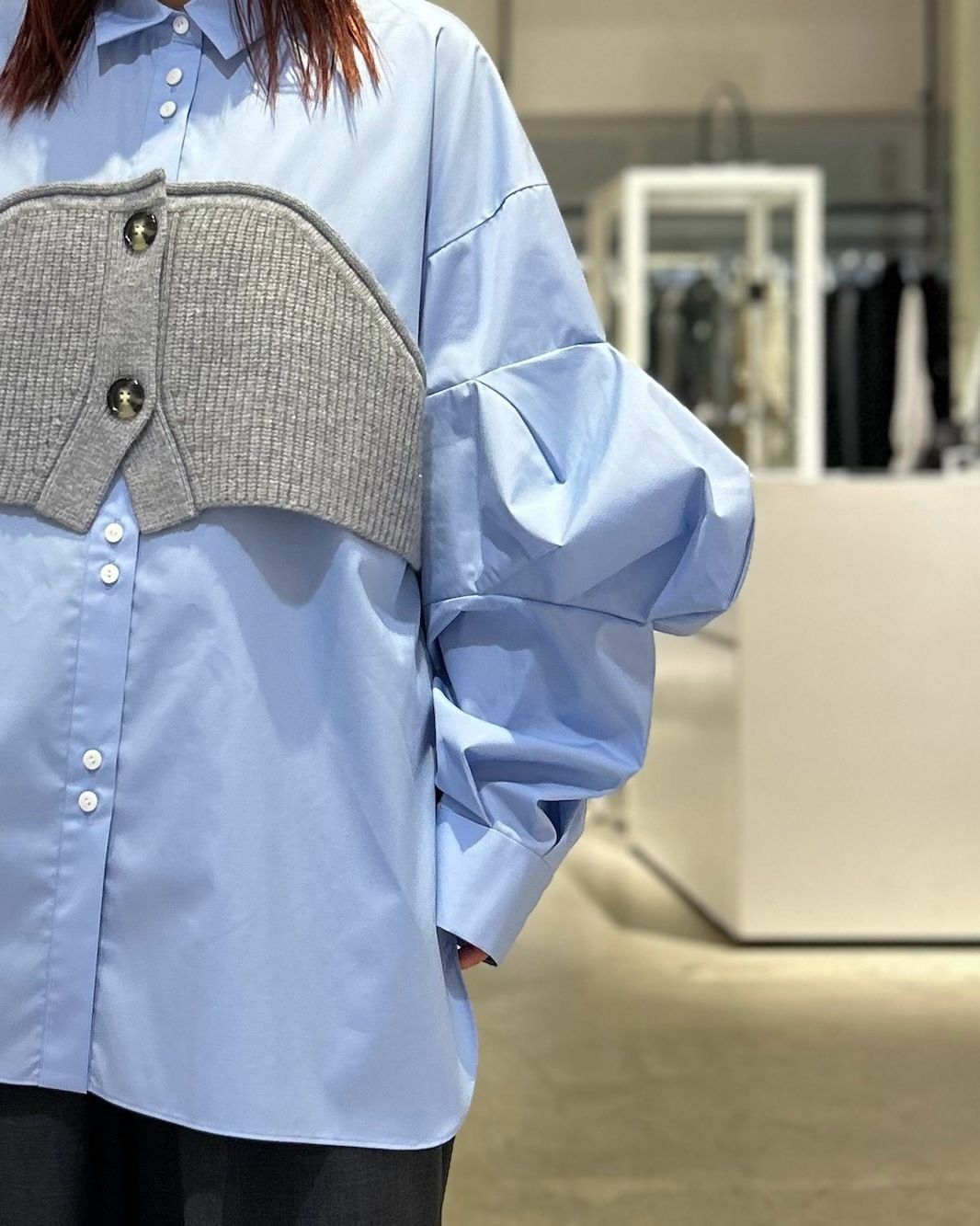 ENFOLD(エンフォルド) KNIT-DOCKING SHIRT - COLDBECK ONLINE（コール