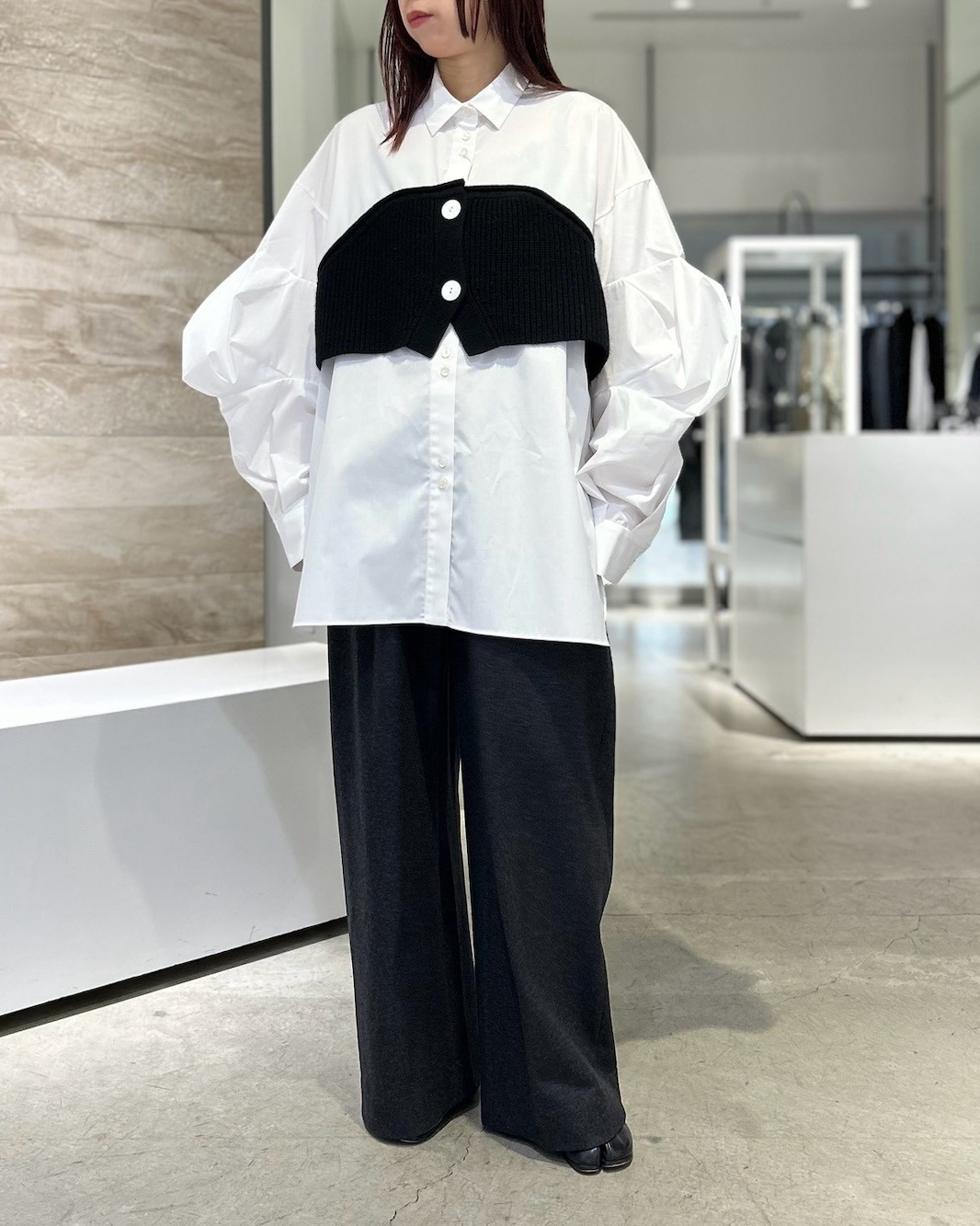 ENFOLD(エンフォルド) KNIT-DOCKING SHIRT - COLDBECK ONLINE（コール