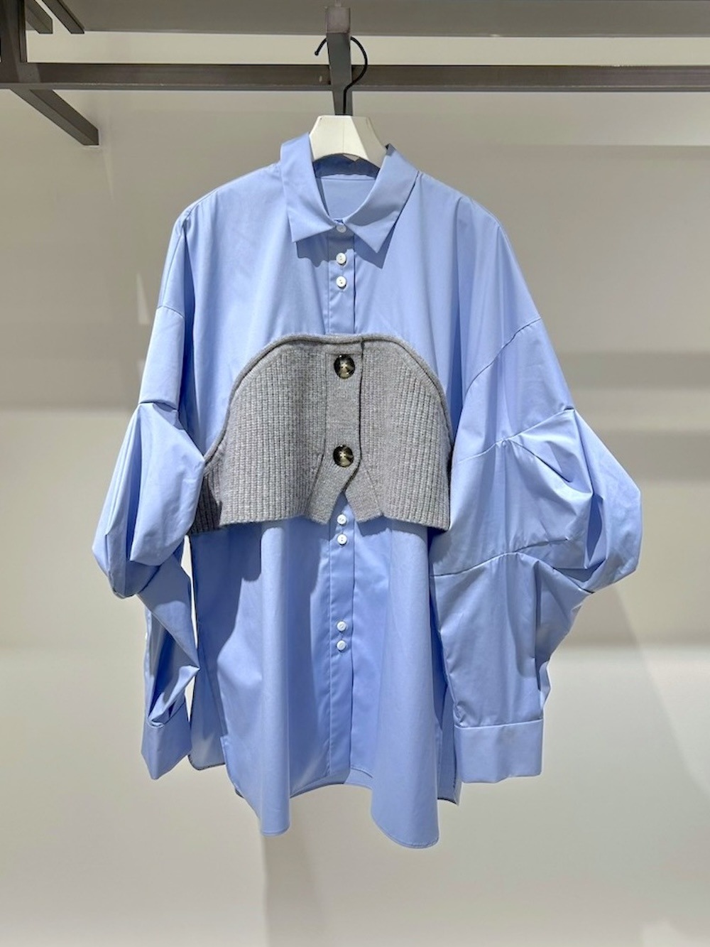 美品 ENFÖLD エンフォルド ドッキングTシャツ 38 コットンニット ENFOLD(エンフォルド) KNIT-DOCKING SHIRT - COLDBECK ONLINE（コール