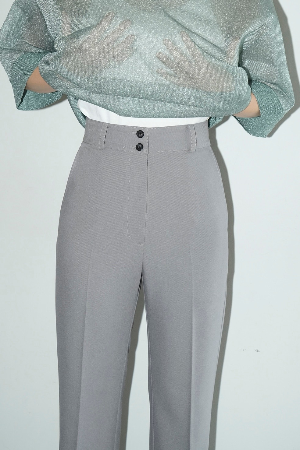 【SALE】CLANE(クラネ) CENTER PRESS BELL BOTTOM PANTS