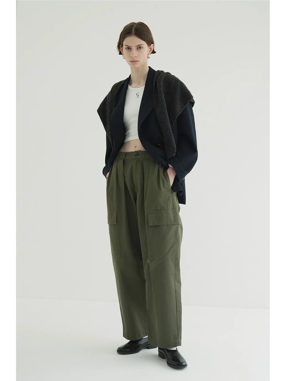 WIDE TUCK WORK PANTS サイズ1 一回着用 WIDE TUCK WORK PANTS サイズ1 一回着用 - メルカリ