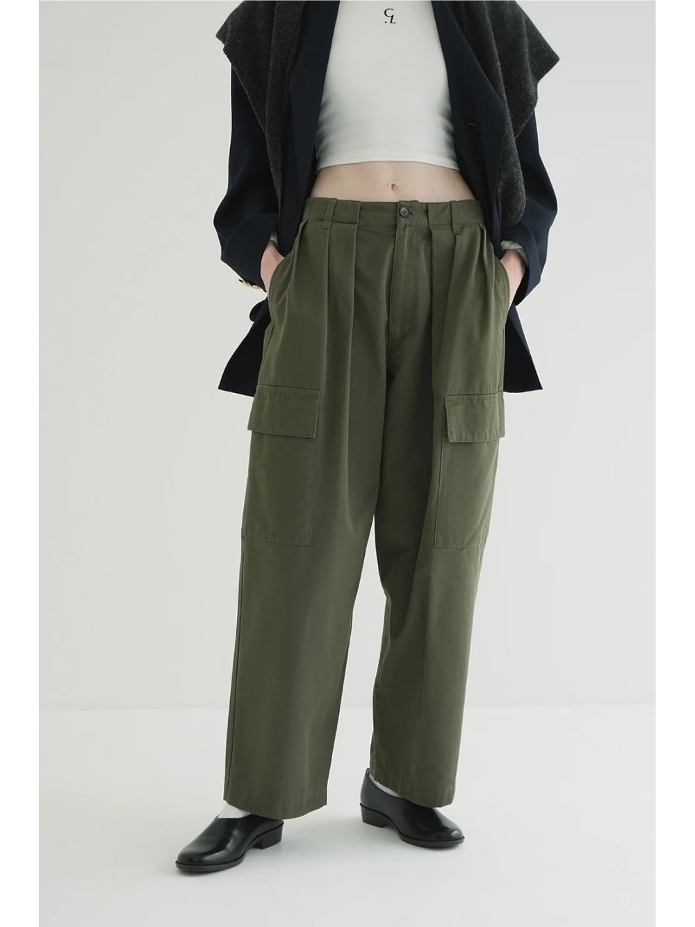 CLANE(クラネ) WIDE TUCK WORK PANTS - COLDBECK ONLINE（コール