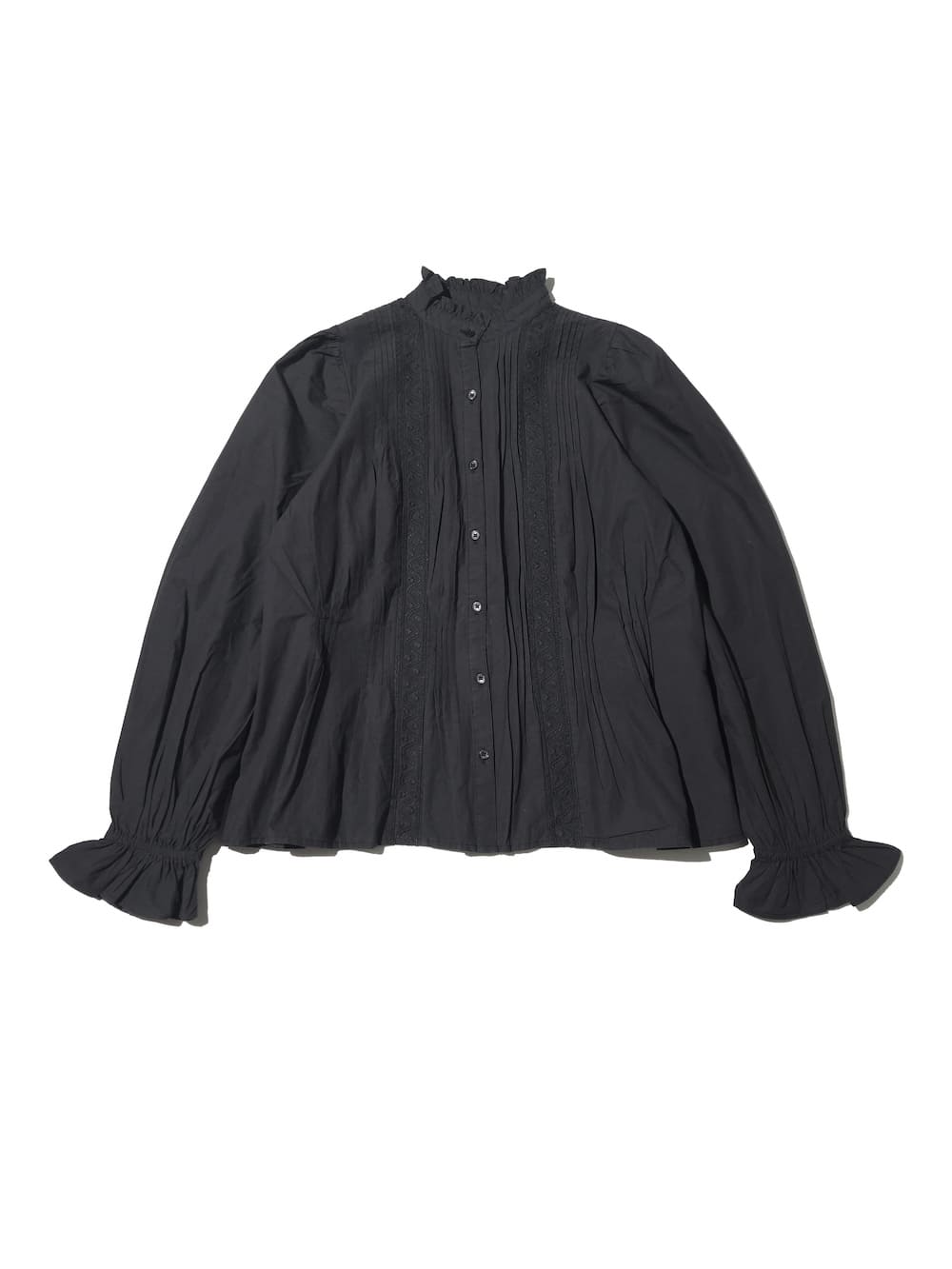 crinkle crinkle crinkle(クリンクルクリンクルクリンクル) rebuilt neck embroidery blouse