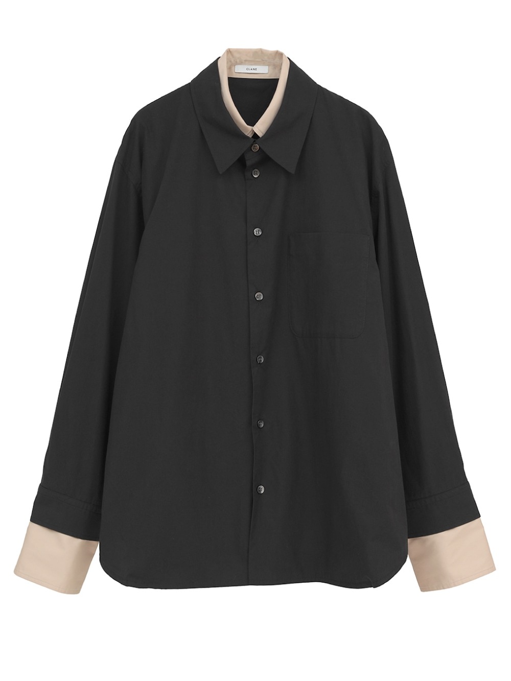 CLANE(クラネ) TWO TONE LAYERED SHIRTS