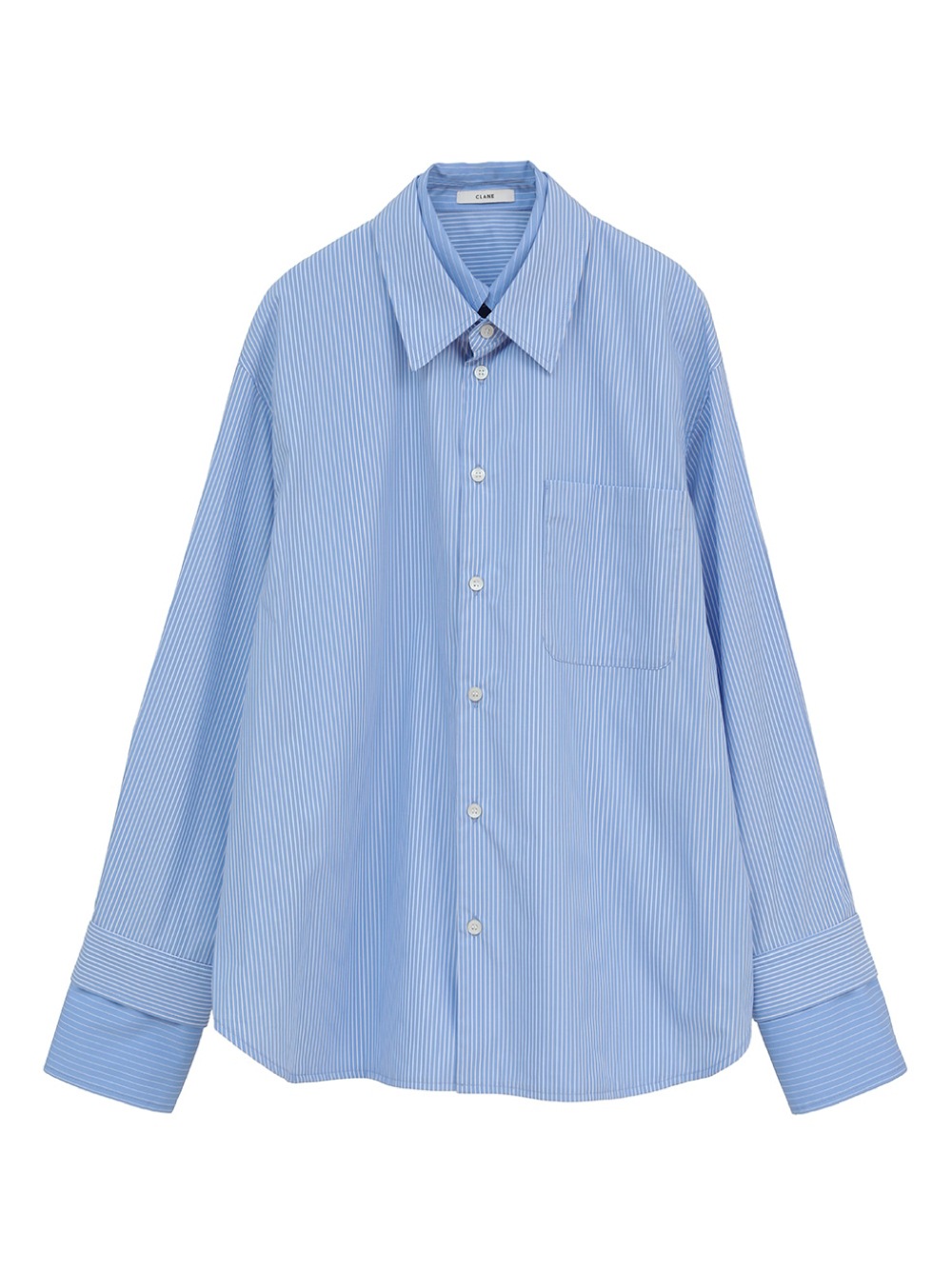 CLANE(クラネ) TWO TONE LAYERED SHIRTS