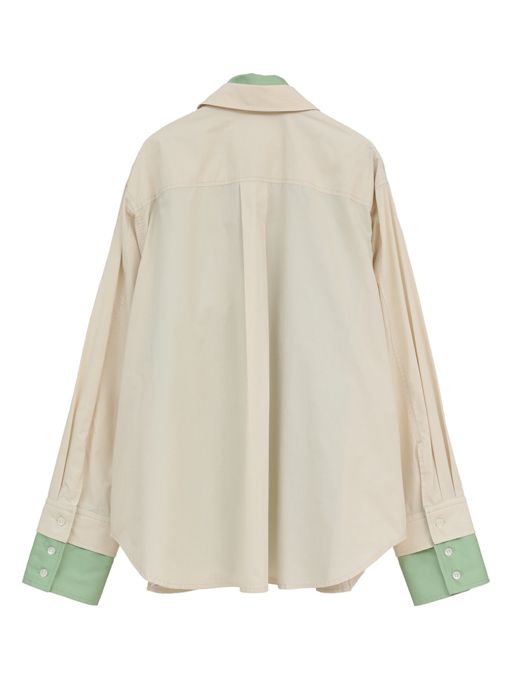 CLANE(クラネ) TWO TONE LAYERED SHIRTS