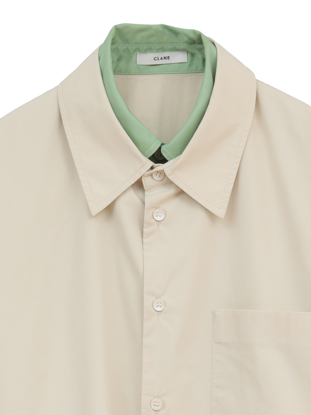 CLANE(クラネ) TWO TONE LAYERED SHIRTS