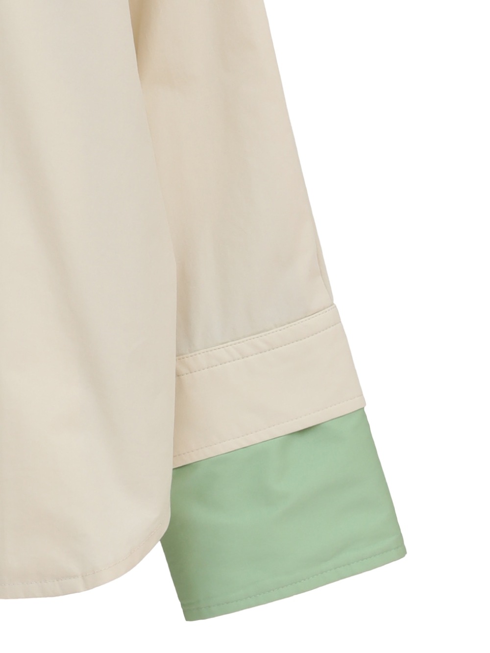 CLANE(クラネ) TWO TONE LAYERED SHIRTS