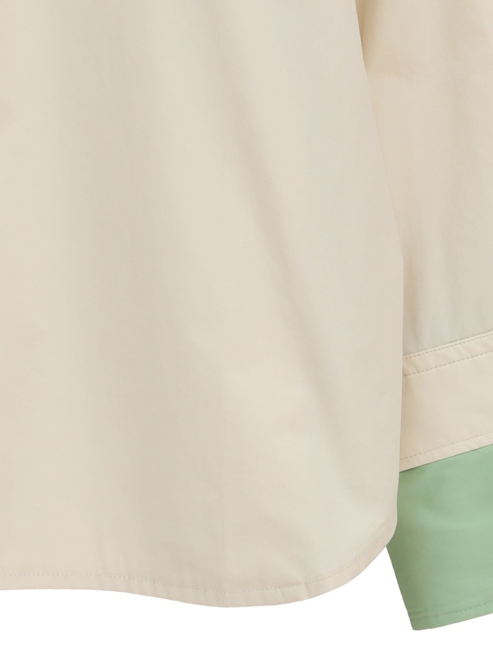 CLANE(クラネ) TWO TONE LAYERED SHIRTS