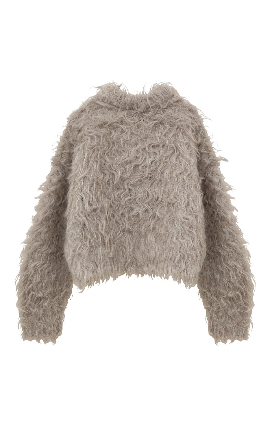CLANE() SHAGGY SHORT KNIT CARDIGAN