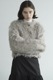 CLANE() SHAGGY SHORT KNIT CARDIGAN