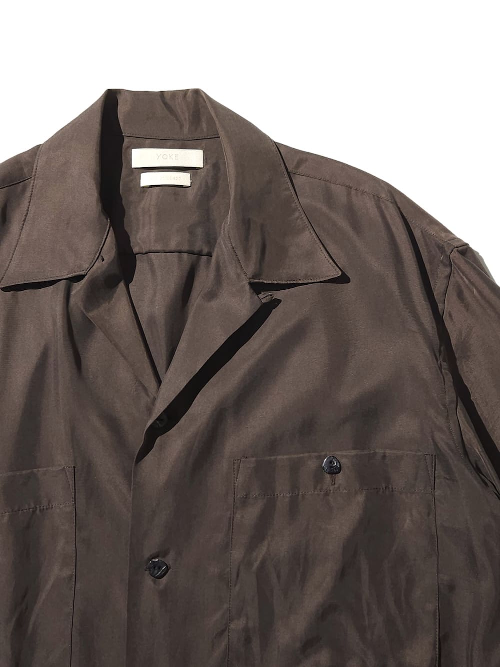 YOKE(ヨーク) CUPRO OPEN COLLAR SHIRTS - COLDBECK ONLINE（コール
