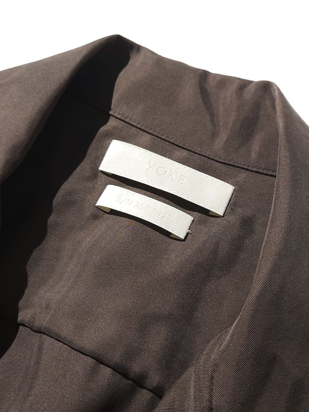 YOKE(ヨーク) CUPRO OPEN COLLAR SHIRTS - COLDBECK ONLINE（コール