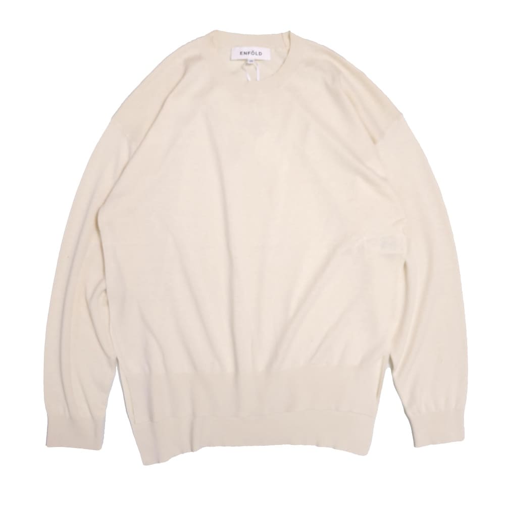 ENFOLD◉SILK＊COTTON PULLOVER ENFOLD(エンフォルド) SILK × COTTON PULLOVER - COLDBECK