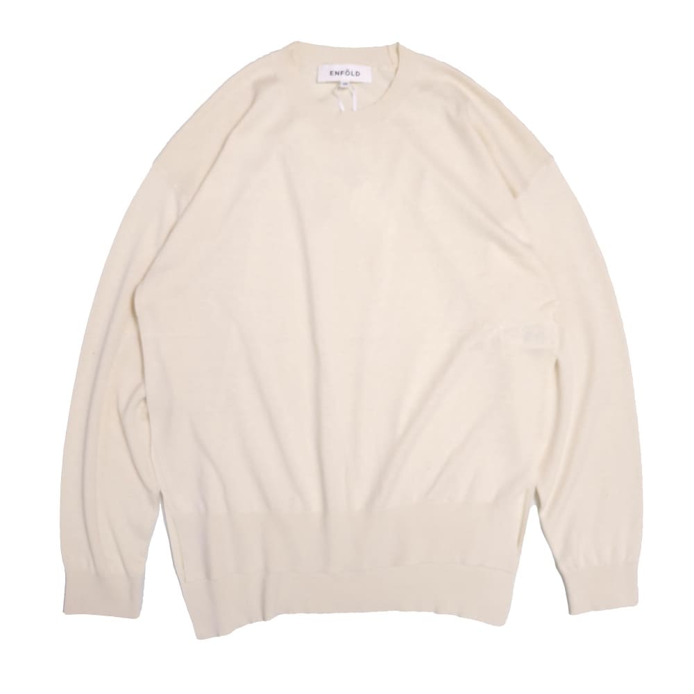 ENFOLD(ե) SILK  COTTON PULLOVER