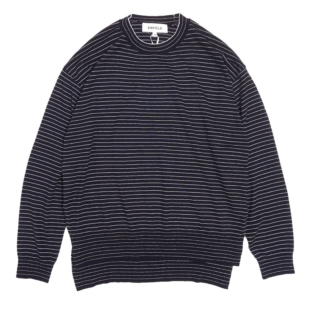 ENFOLD(ե) SILK  COTTON PULLOVER