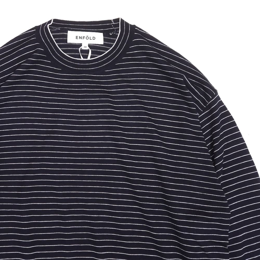 ENFOLD(ե) SILK  COTTON PULLOVER