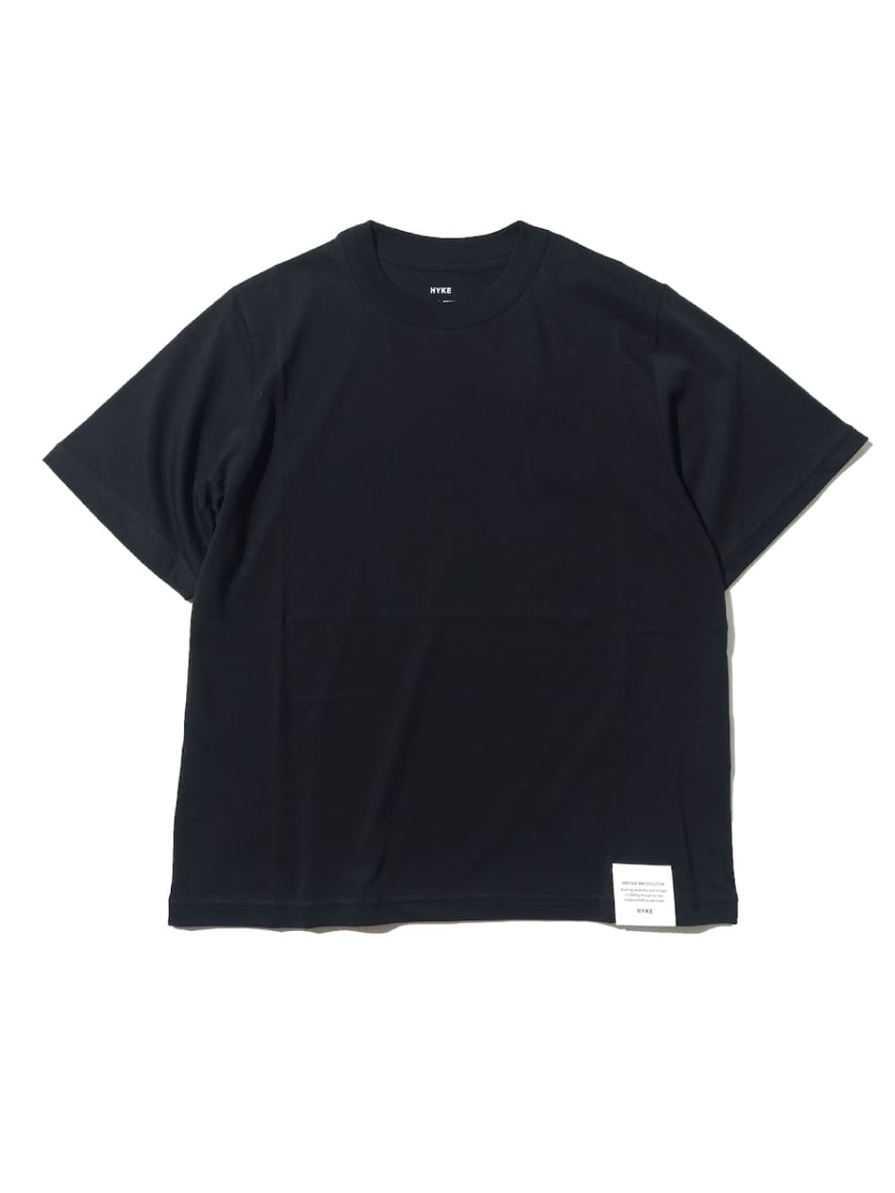 HYKE SHEER SHORT-SLV TEE ハイク ブラック HYKE(ハイク) SHEER SHORT-SLV TEE - COLDBECK ONLINE（コール