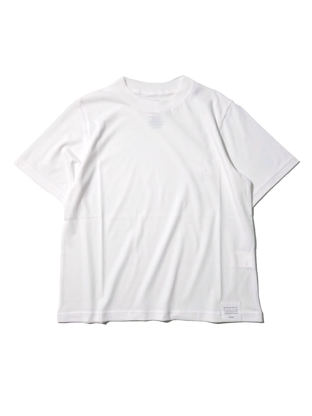 HYKE SHEER SHORT-SLV TEE ハイク ホワイト HYKE(ハイク) SHEER SHORT-SLV TEE - COLDBECK ONLINE（コール