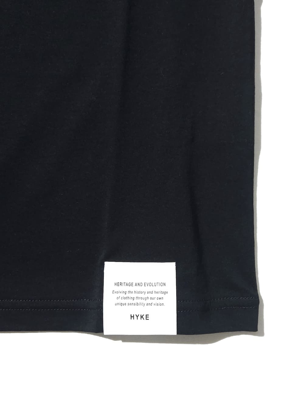 HYKE SHEER SHORT-SLV TEE ハイク ブラック HYKE(ハイク) SHEER SHORT-SLV TEE - COLDBECK ONLINE（コール
