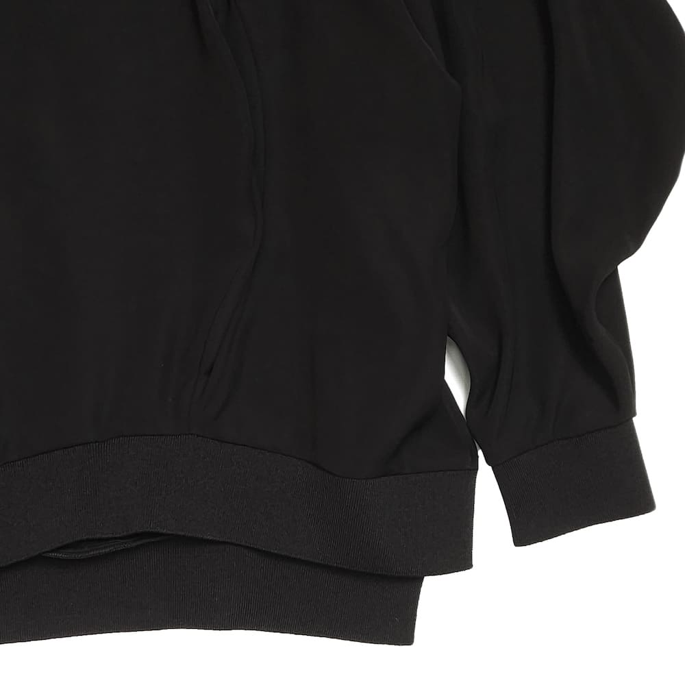 ENFOLD エンフォルド LAYERED PULLOVER 38 黒 SLEEVE－LAYERED PULLOVER
