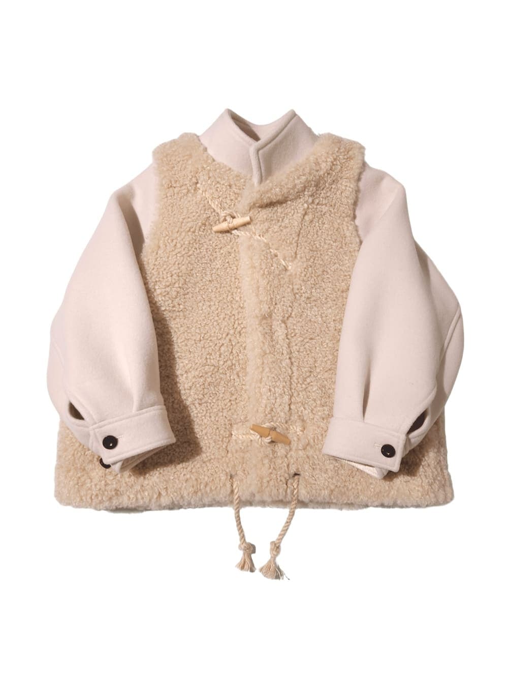 ジャケット・アウター HYKE DOUBLE FACE FAUX SHERLING JACKET HYKE(ハイク) DOUBLE FACE FAUX SHERLING DUFFLE JACKET - COLDBECK