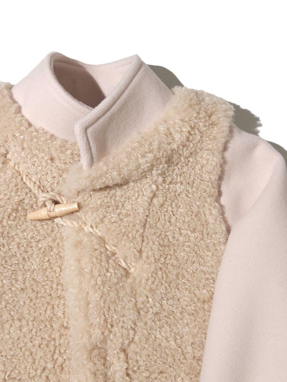 HYKE(ハイク) DOUBLE FACE FAUX SHERLING DUFFLE JACKET - COLDBECK