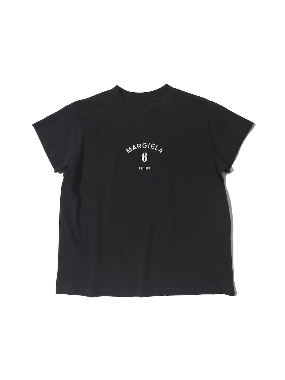 MM6　Maison Margiela（メゾンマルジェラ）ブラックTシャツ MM6 Maison Margiela(エムエムシックスメゾンマルジェラ) シグネチャー