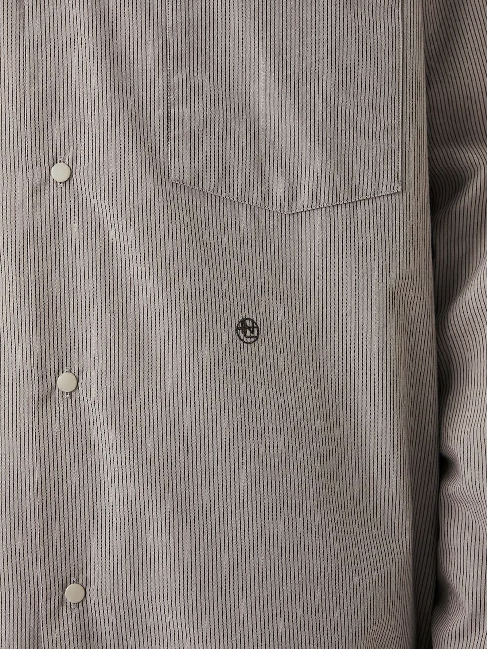 nanamica(ナナミカ) Regular Collar Striped Wind Shirt