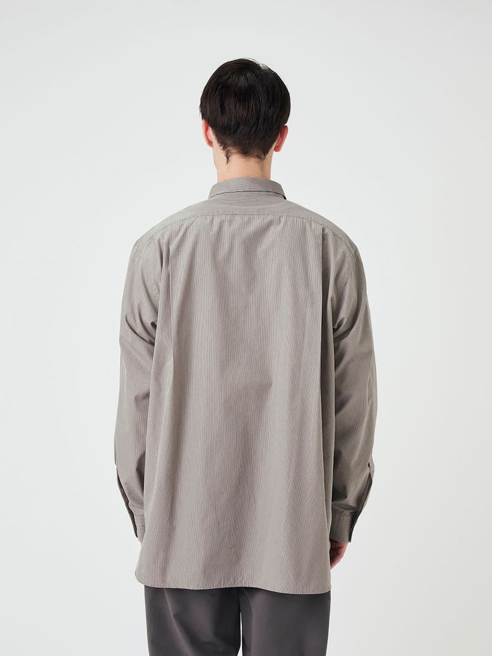 nanamica(ナナミカ) Regular Collar Striped Wind Shirt