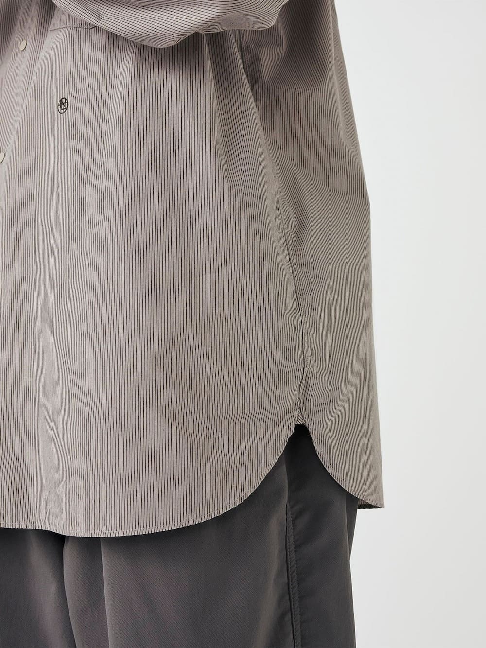 nanamica(ナナミカ) Regular Collar Striped Wind Shirt